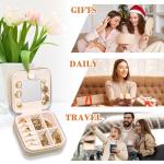 Fouliki Travel Jewelry Box,Personalized Embroidered Jewelry Box,Personalized Gift for Pickleball Lover,Daughter,Girlfriend,Modern and Unique Aesthetic,Wedding Gift