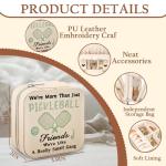 Fouliki Travel Jewelry Box,Personalized Embroidered Jewelry Box,Personalized Gift for Pickleball Lover,Daughter,Girlfriend,Modern and Unique Aesthetic,Wedding Gift