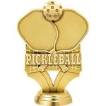 Crown Awards Pickleball Trophies with Custom Engraving, 7.25" Personalized Pickleball Trophy On Deluxe Round Base 1 Pack
