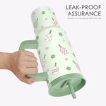 SANDJEST Pickleball Stainless Steel Locking Lid Silicone Straw Tumbler with Handle 40oz, Insulated Stainless Steel Travel Cup for Women Girls Friends Players, Gift Idea for Birthday Christmas