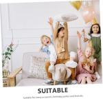 Lurrose 10pcs Pickle Racket Balloons Foil Sports Birthday Party Decorations Yellow Pickleball Theme Party Supplies for Men Women