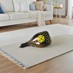 Lurrose 10pcs Pickle Racket Balloons Foil Sports Birthday Party Decorations Yellow Pickleball Theme Party Supplies for Men Women