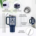 Uibunoo Pickleball Gifts, 40 Oz Tears of My Pickleball Oppnents Laser Engrave Tumbler with Handle & Straw, Sports Gift for Men Lovers, Pickleball Tumbler, Gifts for Thanksgiving Christmas, 1 PCS