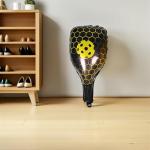 Lurrose 10pcs Pickle Racket Balloons Foil Sports Birthday Party Decorations Yellow Pickleball Theme Party Supplies for Men Women