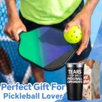 SpenMeta Pickleball Gifts for Men - Gift for Pickleball Lovers - Funny Birthday, Christmas Gifts for Pickle ball Player - 20oz Pickle ball Tumbler