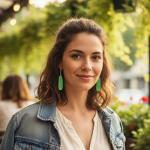 2 PCS Pickle Earrings for Women, Pickleball Earrings, Fun Pickle Gifts for Pickleball Players, Lightweight and Comfortable Dangle Earrings for Everyday Wear