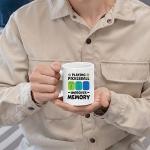 Playing Pickleball Improves Memory Pickleball Gifts Paddle Ball Player Gifts for Coach Dad Mom Uncle Aunt Boyfriend Girlfriend Novelty Drinkware Ceramic Mug 11 oz White