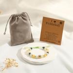 VULETO Pickleball Bracelet Gifts for Pickleball Lovers Women, Bead Gold Ball Bracelet Pickleball Accessories Jewelry Gifts Gold