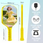 Custom Pickleball Paddles with Photo Text Logo,Fiber Personalized Pickleball Paddles with Comfort Grip,Personalized Gifts for Beginners(One Paddle Only)