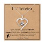 Lydow Pickleball Necklace Gifts for Teen Girls, Stuff Accessories Jewelry Players Team Sport Ornament Coach Birthday Christmas Decor Gear Things Women Mom 8-12 12-14 Her