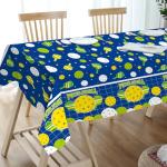 Lilwemen 3 Pieces Pickleball Birthday Party Tablecloth Decorations, Pickleball Theme Table Cover for Birthday, Baby Shower Decor, 51x86.5in