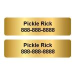 Customizable Stick-On Pickleball Labels – Fully Personalize Your Gear with Durable, Waterproof Adhesive Labels (24 pcs)