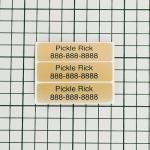 Customizable Stick-On Pickleball Labels – Fully Personalize Your Gear with Durable, Waterproof Adhesive Labels (24 pcs)