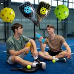 8Pcs Pickleball Party Balloons Decorations Pickleball Foil Balloons Racket Balloons for Sports Pickle Tennis Birthday Party Pickleball Themed Party Decorations Supplies