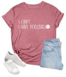 Pickleball Shirts Women Pickleball Player Tshirts Gym Shirts Funny Casual Team Lover Gift Short Sleeve Tee Tops