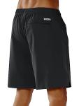 NORTHYARD Men's Running Athletic Shorts 5"/ 7"/ 9" Workout Gym Short Tennis Quick Dry Active Sport Hiking Basketball-7'' Black-L
