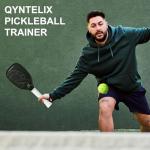 Pickleball Training Paddles Set - USAPA Approved Pickleball Trainer Practice Paddles, Carbon Fiber Particle Paint Frosted Surface, Extra Long Handles, 16mm Core Sports Sweet Spot Training Paddles