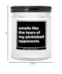You Nique Designs Funny Pickleball Gifts for Dad Candle 9oz, Presents for Pickleball Players, for Pickleball Lovers Women, Men, Pickleball Themed Candle Ideas (Eucalyptus & Spearmint)