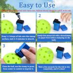 LACGO Custom Pickleball Stamp, Personalized Pickleball Stamp Marker, Monogram Ball Marker Gifts for Pickleball Lovers, Dad, Husband, Boyfriend(Letter E)