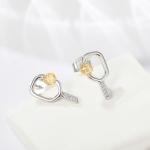 Pickleball Stud Earrings 925 Sterling Silver Jewelry Pickle Ball Gifts for Women Lover Players
