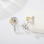 Pickleball Stud Earrings 925 Sterling Silver Jewelry Pickle Ball Gifts for Women Lover Players