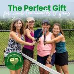 Sportybella Pickleball Jewelry, Pickleball Earrings, Silver Pickleball Paddle Dangle Charm Earrings for Women, Pickleball Gift