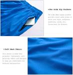 G Gradual Men's 2 Pack 7" Workout Running Shorts Quick Dry Lightweight Gym Shorts with Zip Pockets (2 Pack: Navy Blue/Blue Medium)