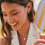 Kendra Scott Pickleball Short Pendant Necklace, Rhodium Plated Brass, Mother-of-Pearl, Fashion Jewelry for Women