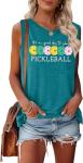 LHBNK Pickleball Tank Tops Women: It’s A Good Day to Play Pickleball Tank Pickleball Lover Gift Casual Summer Sleeveless Shirt, Medium, Green2