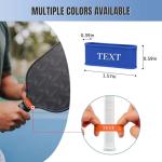 Macchiole 2PCS Personalized Pickleball Name Bands for Paddles, Silicone Custom Loop Grip Strap on Racket Racquetball Paddle, Optimal Gift for Pickleball Lovers