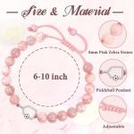 Sereney Pickleball Gifts for Women, Pickleball Bracelet Accessories Jewelry as Birthday Gifts for Picklebal Lovers, Pink Bracelet Pickle Ball Sports Giftts for Pickleballer Friend Wife Mom Team