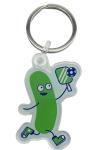 Westmon Works Pickleball Keychain Funny Pickle Ball Man Acrylic Key Fob with Metal Ring