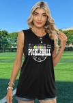 Pickleball Tank Tops Women Pickleball Graphic Tees Shirts Summer Sleeveless Pickleball Lover Gifts Black