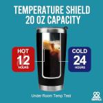 Panvola Queen of the Pickleball Court Pickleball Gifts for Women Wife Mom Grandma Aunt Girlfriend Vacuum Insulated Tumbler with Lid and Straw 20 oz Black