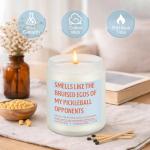 LEADO Candle - Gifts for Pickleball Lovers, Players, Pickleball Gifts for Men, Women - Cool Mothers Day, Birthday Present for Pickle Ball Dad, Mom, Friend, Husband, Wife - Pickle Ball Accessories