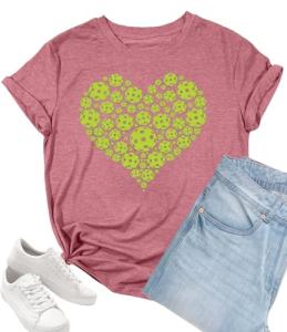 Pickleball Shirts Women Pickleball Player Tshirts Gym Shirts Funny Casual Team Lover Gift Short Sleeve Tee Tops