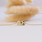 Personalized Soccer/Pickleball Gifts for Women Sport Lovers Teams, 18K Gold Plated Cubic Zirconia Sport Necklace Ball Pendant Accessories with Initial Letter (Soccer-A)