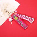 PHALIN Pickleball Keychain for Women Beaded Pickleball Car Key Rings Handbag Charms Game Day Accessories Sport Outfits Gifts (Pickleball)