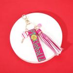 PHALIN Pickleball Keychain for Women Beaded Pickleball Car Key Rings Handbag Charms Game Day Accessories Sport Outfits Gifts (Pickleball)