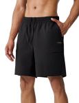 K-Swiss Men's Tennis Shorts with Ball Pockets - Lightweight Athletic Shorts for Pickleball Workout Running Black M
