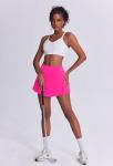 PINSPARK Cute Pleated Skirts for Women High Waisted Tennis Golf Skorts with Pockets Casual Athletic Workout Skater,Hot Pink Small