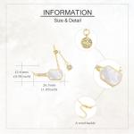 LUANIOL Gold Pickleball Necklace 18K Yellow Gold Plated Pickleball Paddle And Ball Pendant Necklace Pickleball Jewelry Gifts for Women Pickleball Lovers