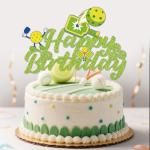 Pickleball Cake Topper Pickleball Cake Decorations Pickleball Birthday Decorations Sports Cupcake Toppers