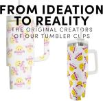 KATYDID 38oz Stainless Steel Tumbler with Handle and Straw - Dishwasher Safe Insulated Tumbler for All-Day Hot or Cold Coffee, Water, Tea, Smoothies and More (Pickleball Social Club)