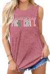 Pickleball Tank Tops Women Pickleball Graphic Tees Shirts Summer Sleeveless Pickleball Lover Gifts Pink