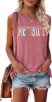 Pickleball Tank Tops Women Pickleball Graphic Tees Shirts Summer Sleeveless Pickleball Lover Gifts Pink