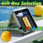 WolunLi Personalized Pickleball Stamp - Custom Pickleball Marker with Letters, Logo, Initials or Monogram, Pickleball-Themed Designs, Ideal Pickleball Gift for Men, Dad, Husband