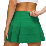 MCEDAR Athletic Tennis Golf Skorts Skirts for Women with Pocket Workout Running Sports Pleated Skirts Casual Green Lagoon/6