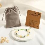 VULETO Pickleball Bracelet Gifts for Pickleball Lovers Women, Bead Ball Bracelet Pickleball Accessories Jewelry Gifts Silver