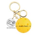 Magictodoor 6Pcs Pickleball Keychain Set: Inspirational Gifts for Pickleball Enthusiasts, Featuring 6 Unique Designs for Men and Women